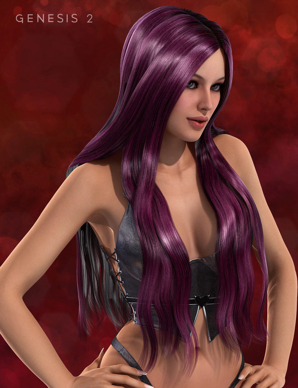 Lustrous Hair Lustrous Hair by: Valea, 3D Models by Daz 3D