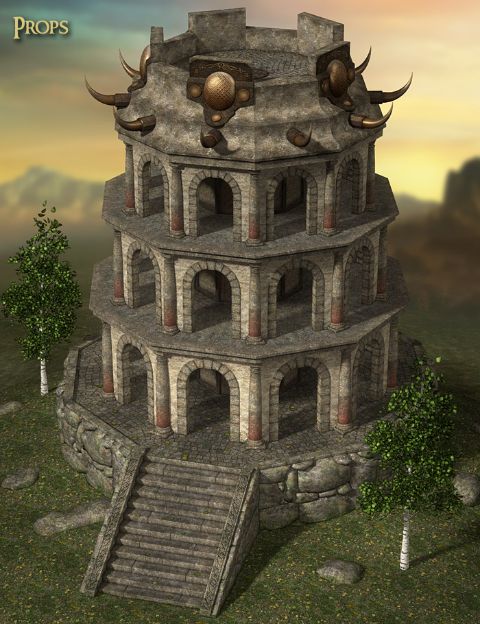 DM's Drake Tower by: Daniemarforno, 3D Models by Daz 3D