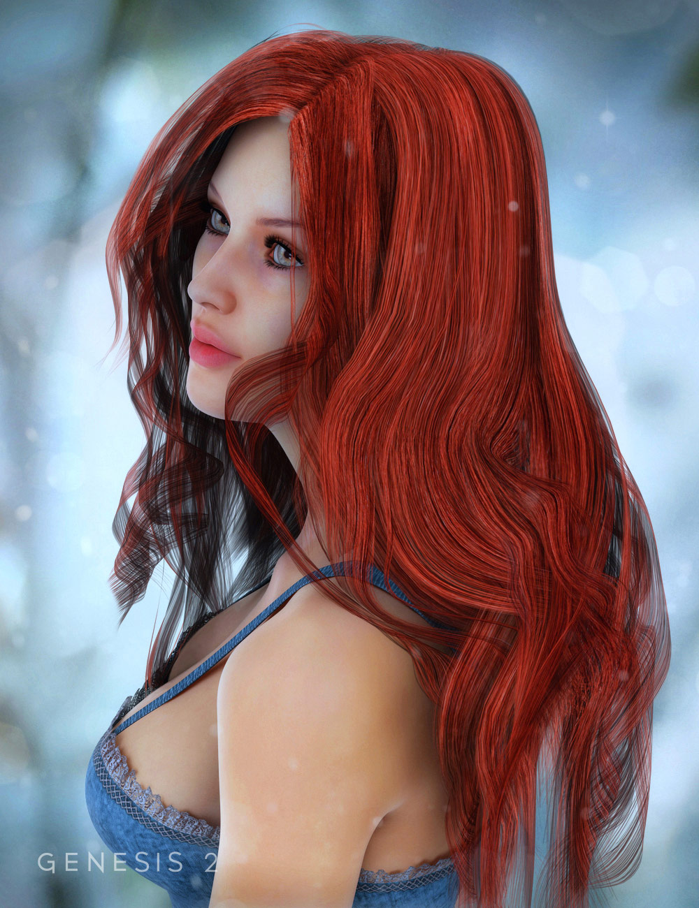 Desideria Hair by: , 3D Models by Daz 3D