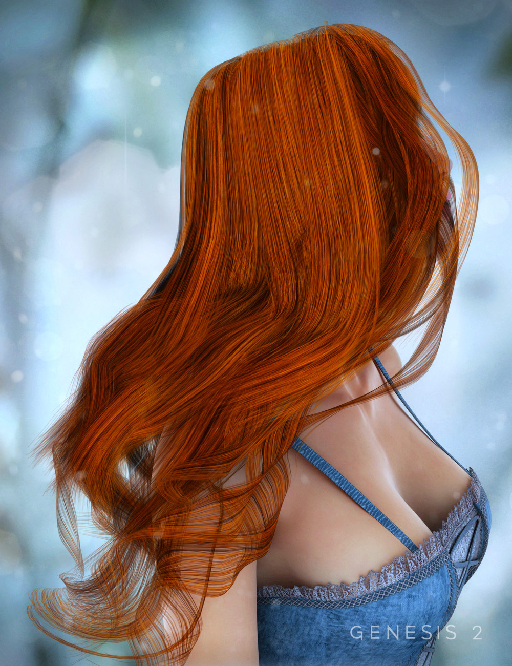 Desideria Hair by: , 3D Models by Daz 3D
