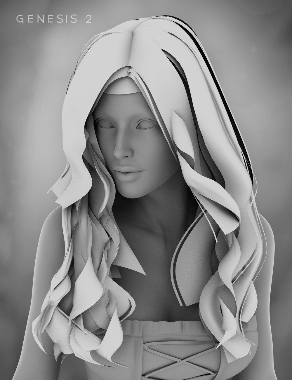 Desideria Hair Desideria Hair by: , 3D Models by Daz 3D