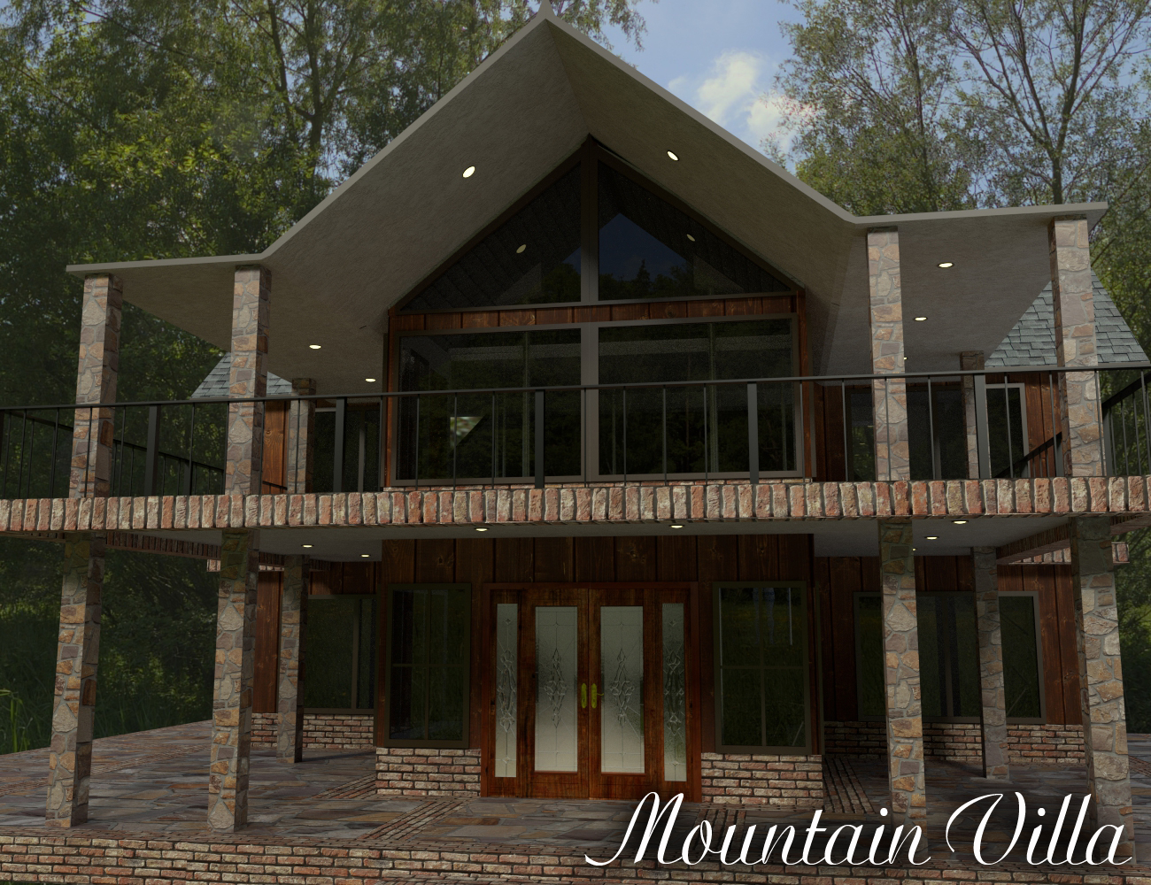 Mountain Villa by: ImagineX, 3D Models by Daz 3D