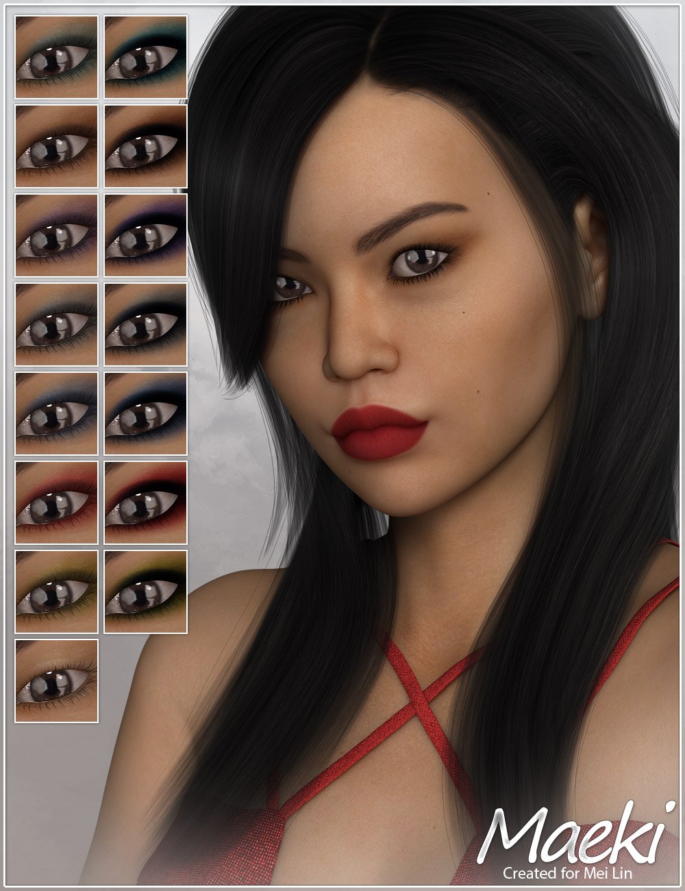 Maeki for Mei Lin 6 by: Fred Winkler ArtSabby, 3D Models by Daz 3D