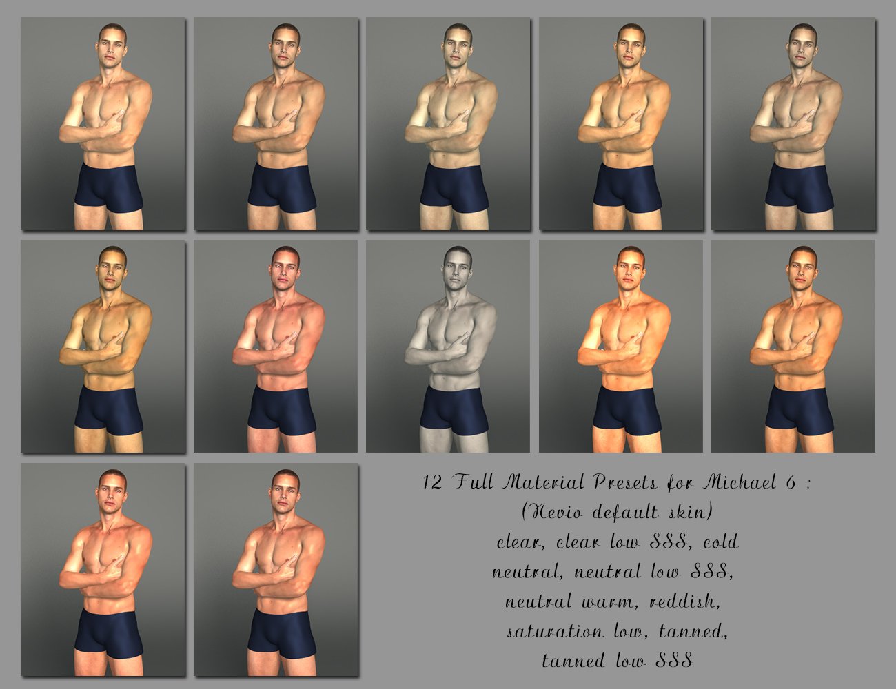 Amazing Skins For Genesis 2 Male(s) Amazing Skins For Genesis 2 Male(s) by: V3Digitimes, 3D Models by Daz 3D