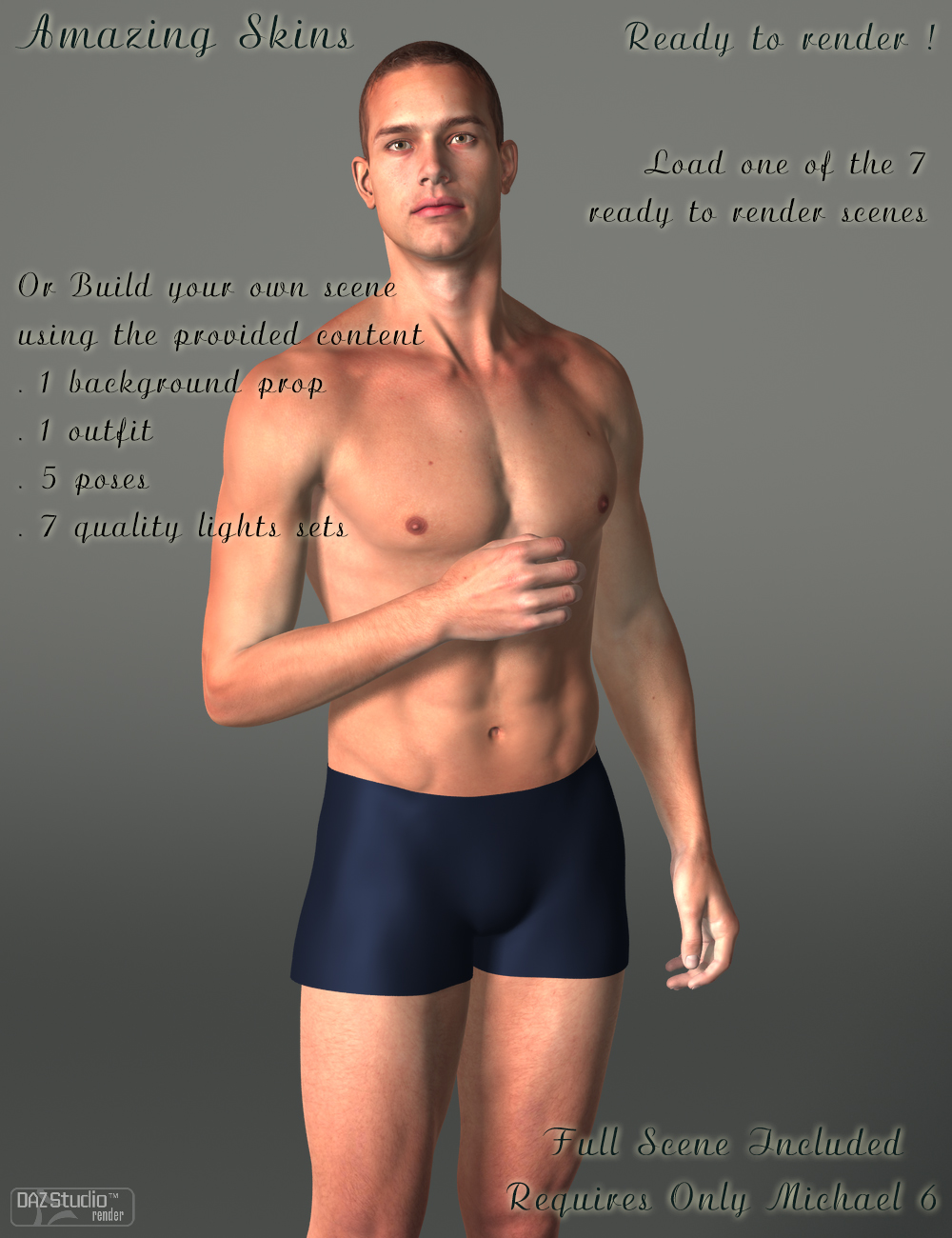Amazing Skins For Genesis 2 Male(s) Amazing Skins For Genesis 2 Male(s) by: V3Digitimes, 3D Models by Daz 3D