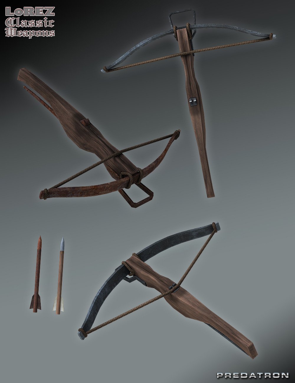 LoREZ Classic Weapons by: Predatron, 3D Models by Daz 3D