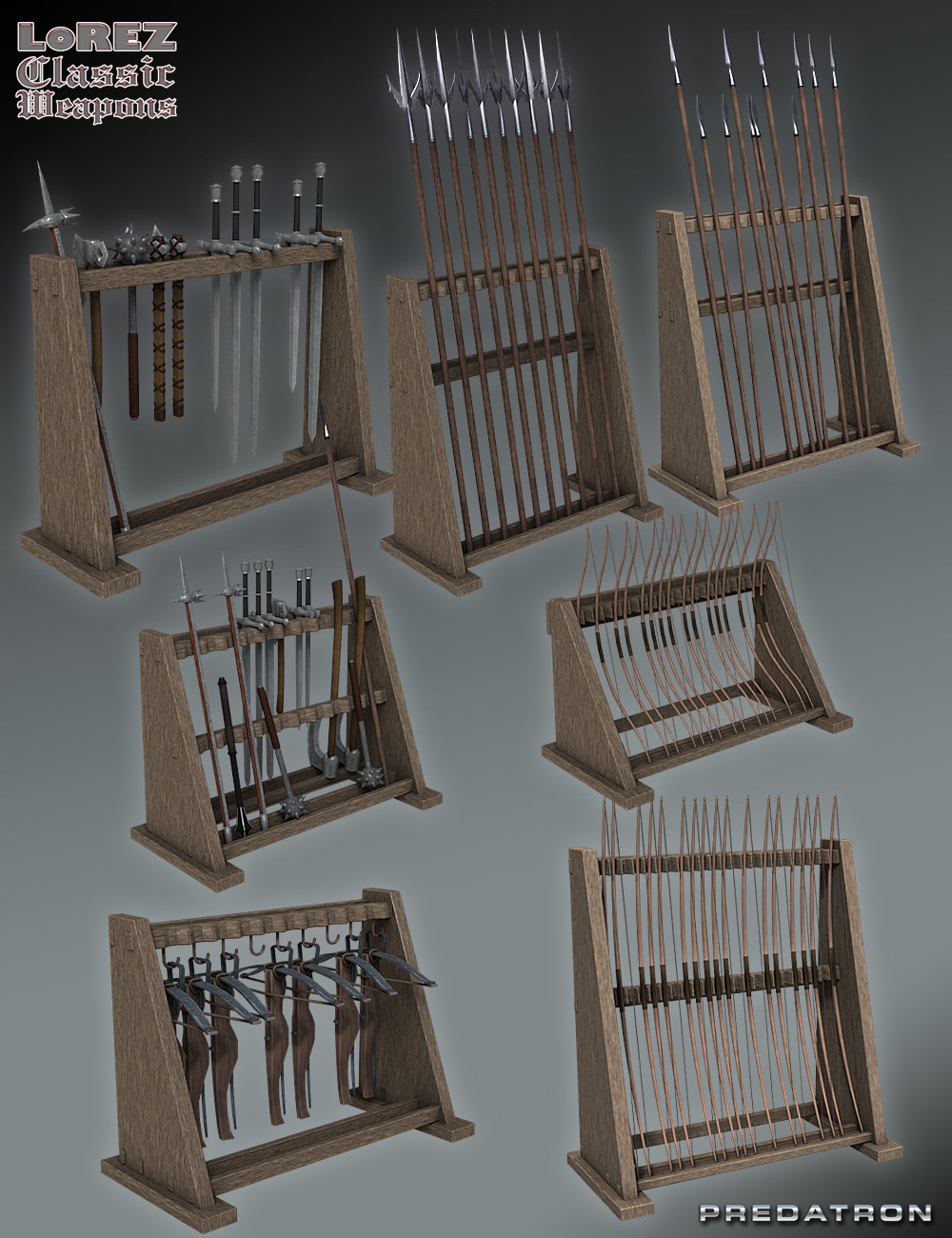 LoREZ Classic Weapons LoREZ Classic Weapons by: Predatron, 3D Models by Daz 3D