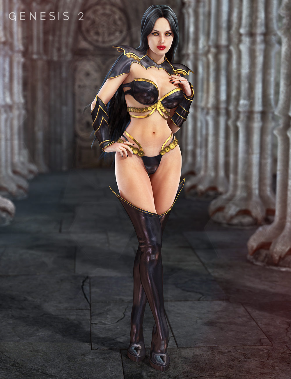 War Lady Genesis 2 Female(s) by: 4blueyes, 3D Models by Daz 3D