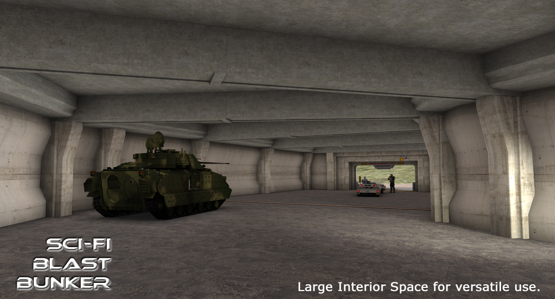 Sci-Fi Blast Bunker by: FirstBastion, 3D Models by Daz 3D