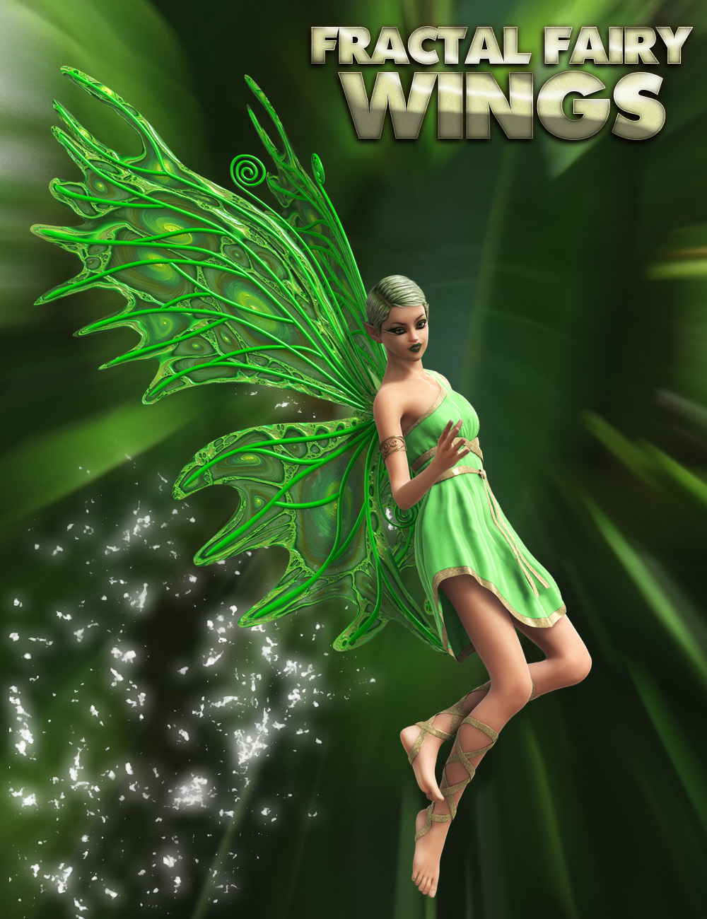 Fractal Fairy Wings by: midnight_stories, 3D Models by Daz 3D