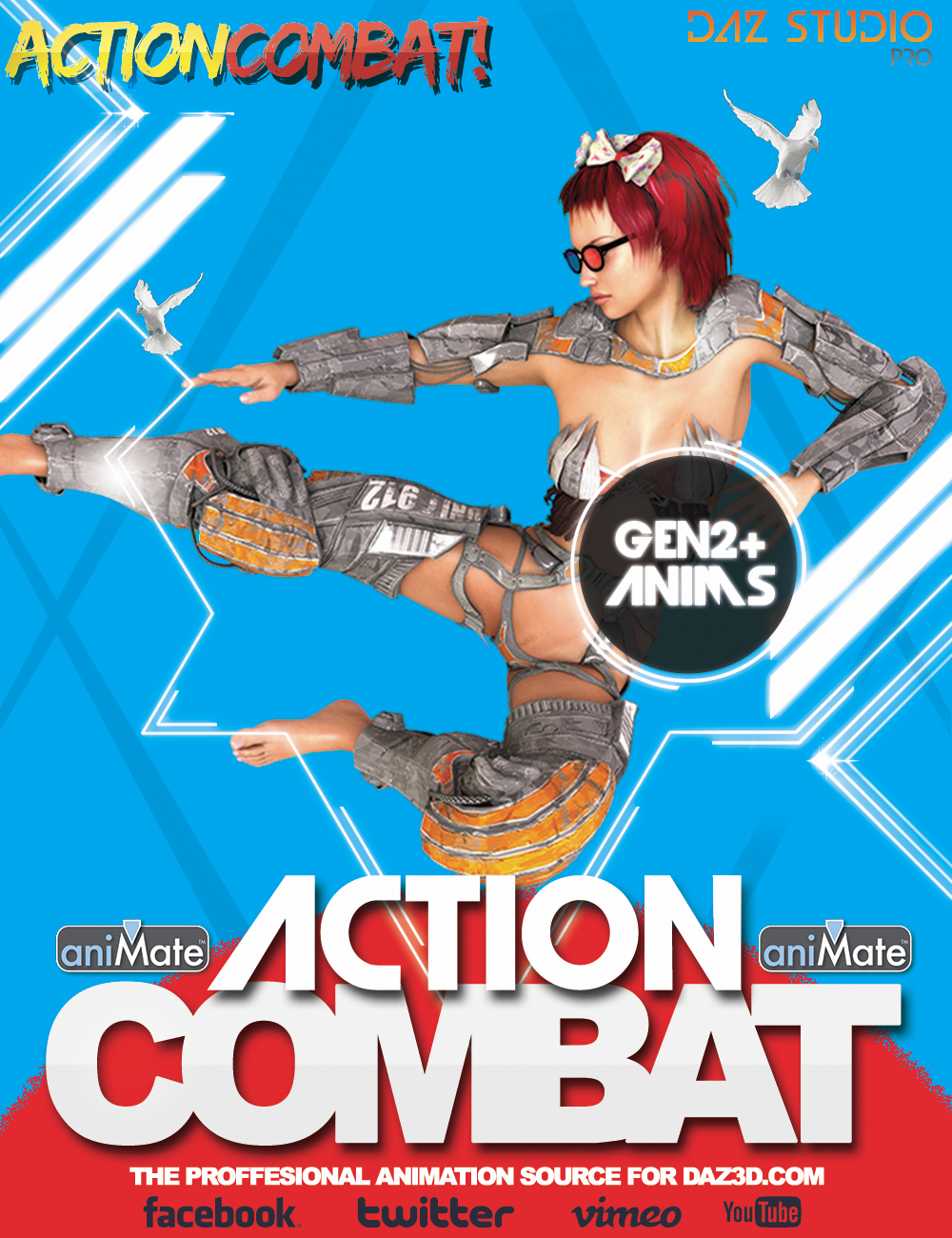 CGI Action Combat Vol.2 by: BoneTech3D, 3D Models by Daz 3D