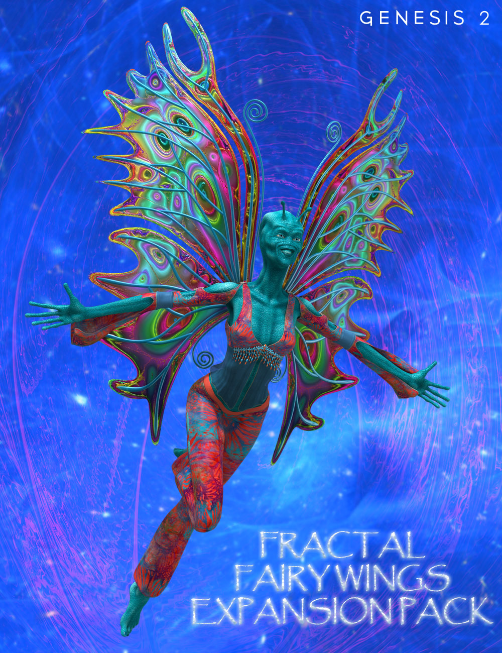 Fractal Fairy Wings Expansion Pack by: midnight_stories, 3D Models by Daz 3D
