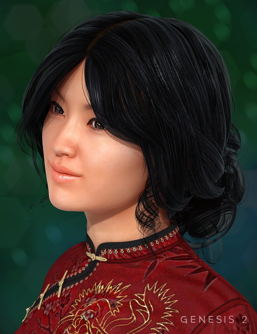 Kita Hair for Genesis 2 Female(s) by: goldtassel, 3D Models by Daz 3D