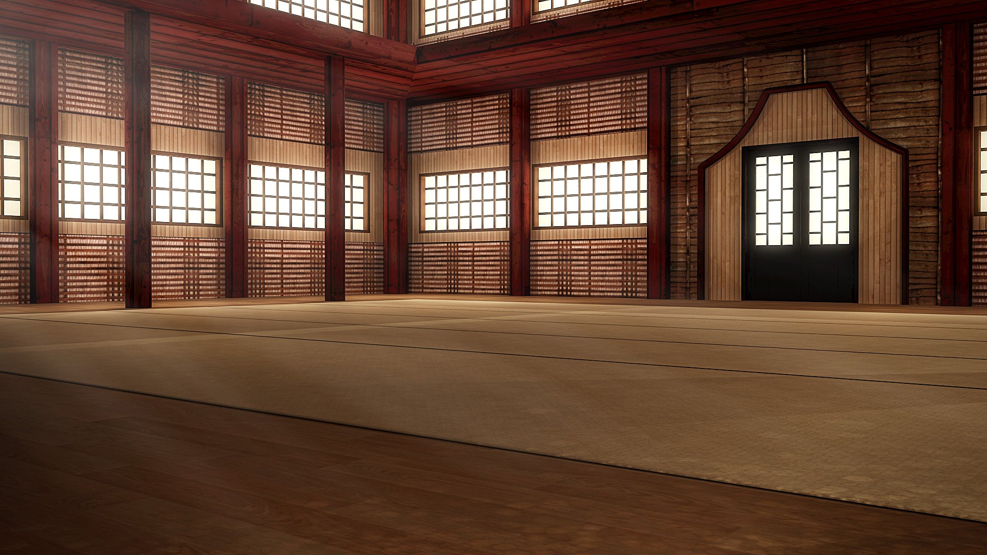 Martial Arts Dojo Interior by: , 3D Models by Daz 3D