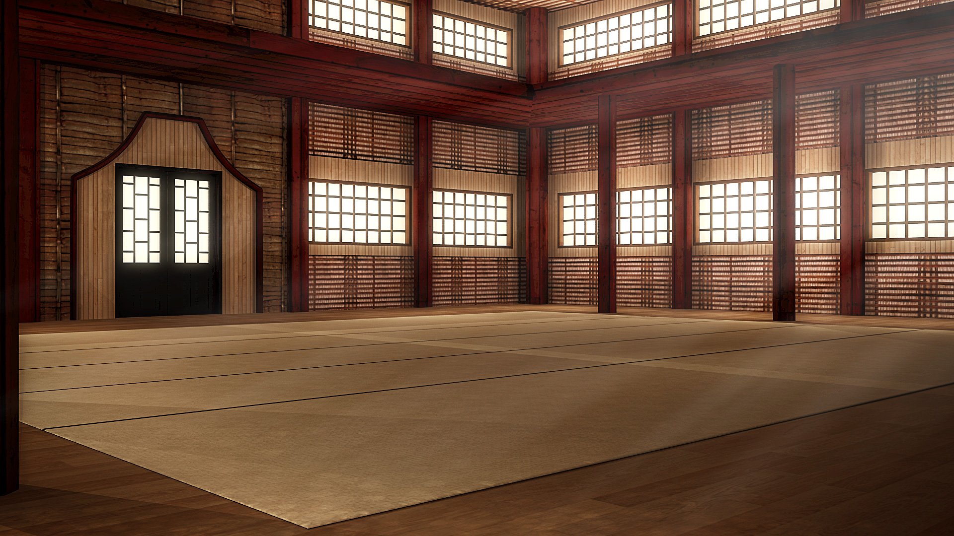 Martial Arts Dojo Interior by: , 3D Models by Daz 3D
