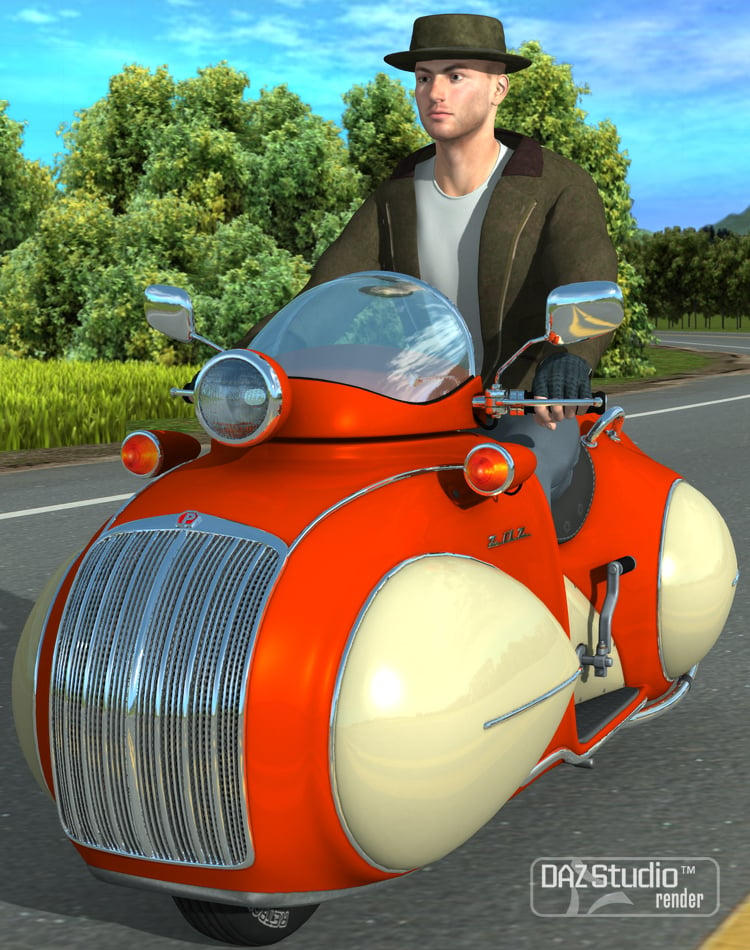 Motorbike ZAZ by: petipet, 3D Models by Daz 3D