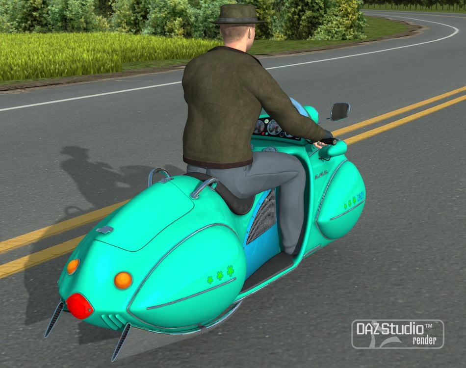 Motorbike ZAZ by: petipet, 3D Models by Daz 3D