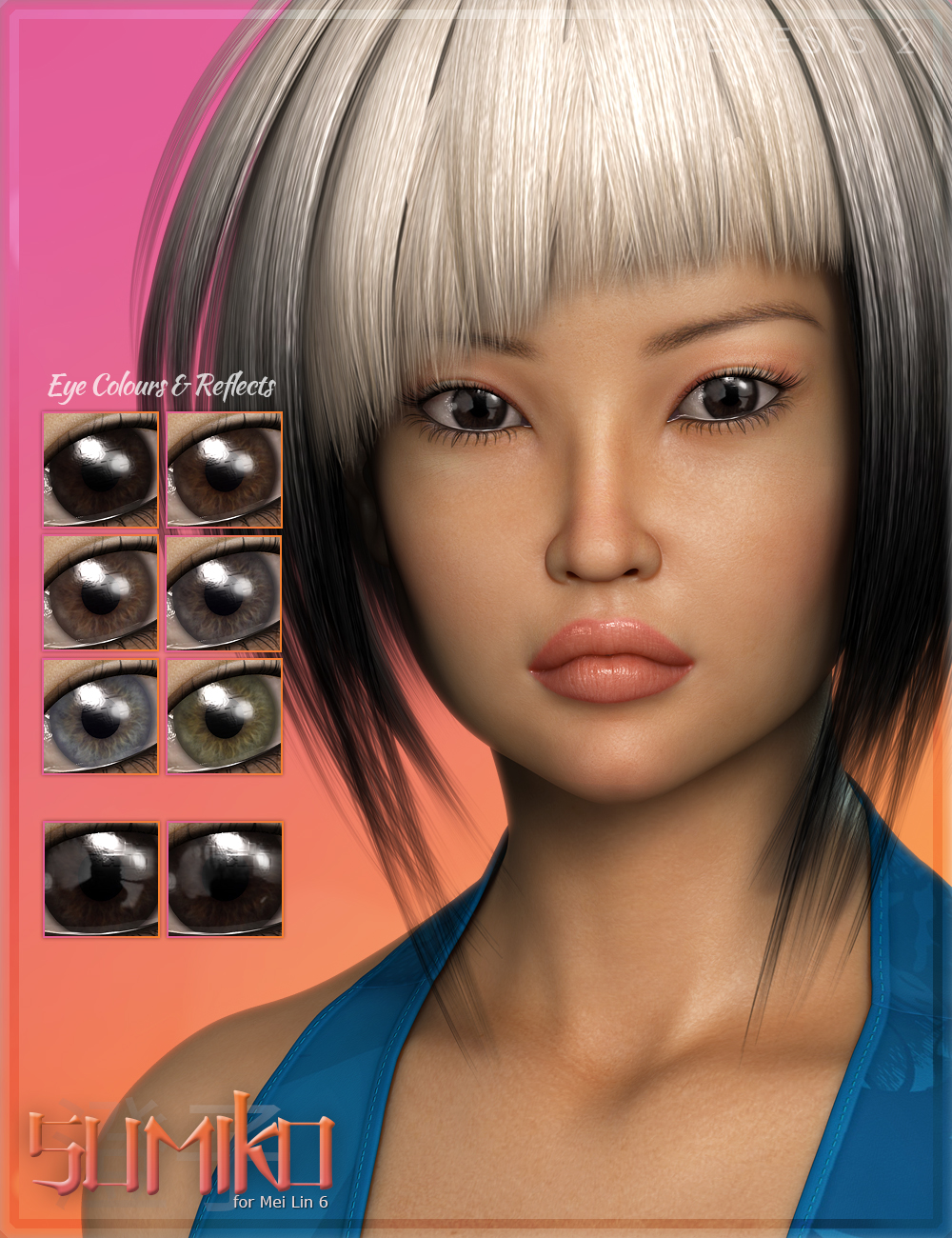 FWF Sumiko for Mei Lin 6 by: Fisty & DarcFred Winkler Art, 3D Models by Daz 3D