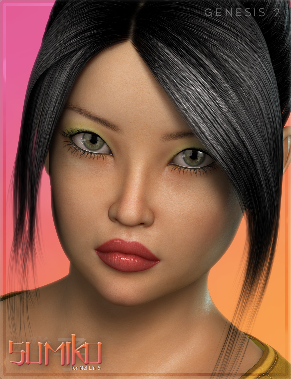 FWF Sumiko for Mei Lin 6 by: Fisty & DarcFred Winkler Art, 3D Models by Daz 3D