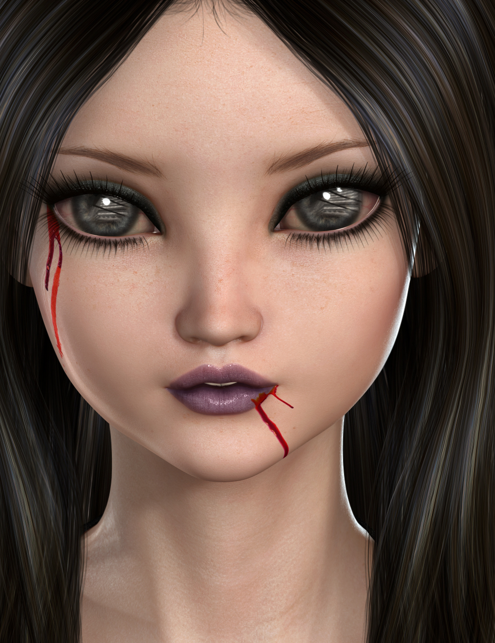 Gothic Doll for Aiko 6 by: Raiya, 3D Models by Daz 3D