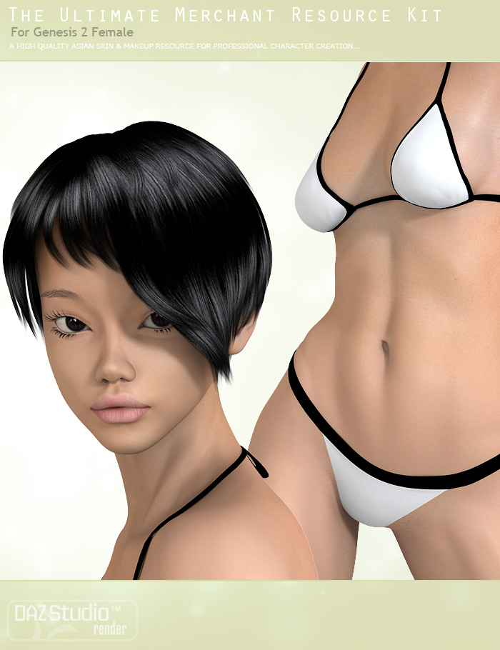 Asian Skin Merchant Resource Texture Kit for Genesis 2 Female(s) by: ForbiddenWhispersJSGraphics, 3D Models by Daz 3D