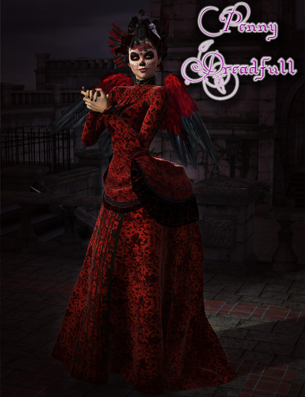 Penny Dreadfull Outfit for Genesis 2 Female(s) by: MartinJFrost, 3D Models by Daz 3D