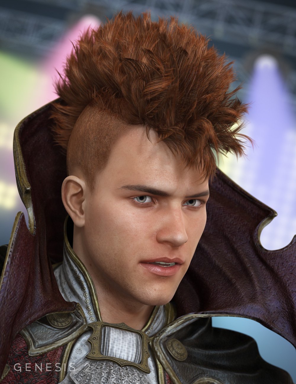 Gothic MoHawk Hair for Genesis 1 & 2 Male(s) Gothic MoHawk Hair for Genesis 1 & 2 Male(s) by: goldtassel, 3D Models by Daz 3D