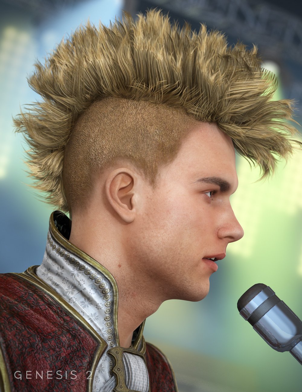 Gothic MoHawk Hair for Genesis 1 & 2 Male(s) Gothic MoHawk Hair for Genesis 1 & 2 Male(s) by: goldtassel, 3D Models by Daz 3D
