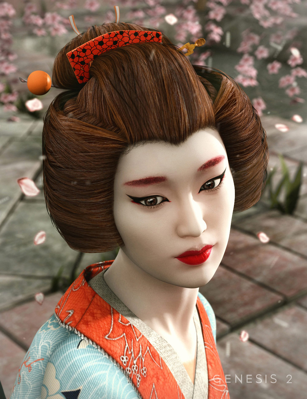 Megumi Hair by: , 3D Models by Daz 3D