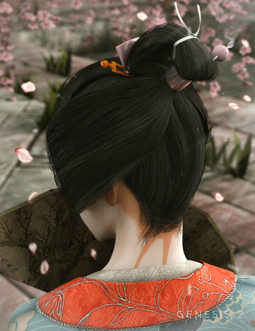 Megumi Hair by: , 3D Models by Daz 3D