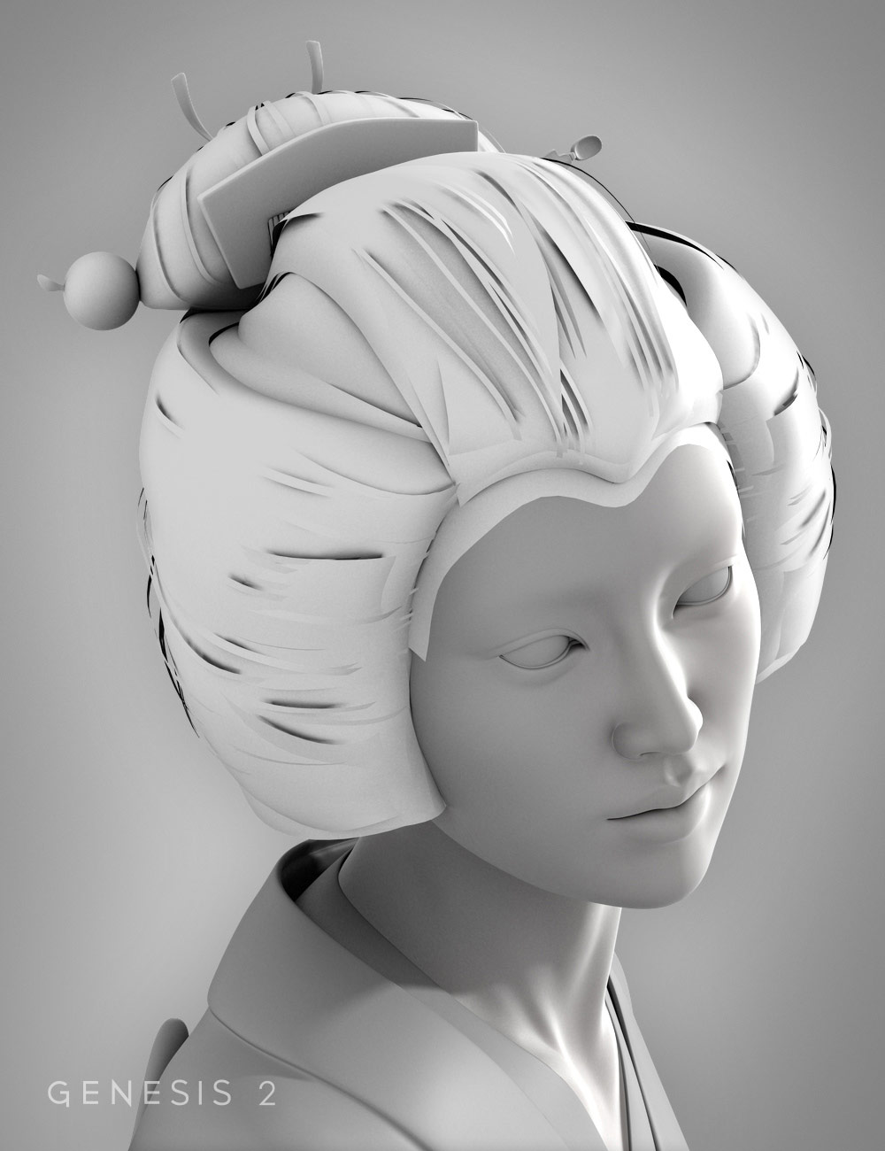 Megumi Hair Megumi Hair by: , 3D Models by Daz 3D