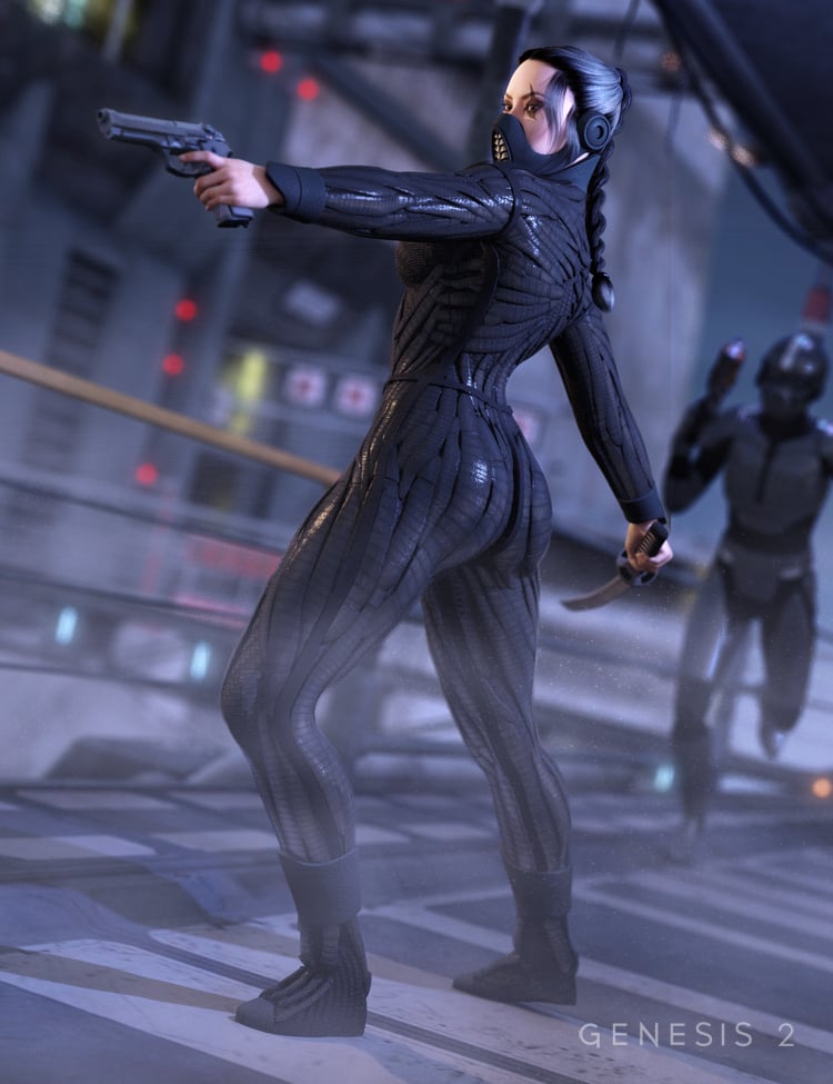 Dragontech Ninja Dragontech Ninja by: Valandar, 3D Models by Daz 3D