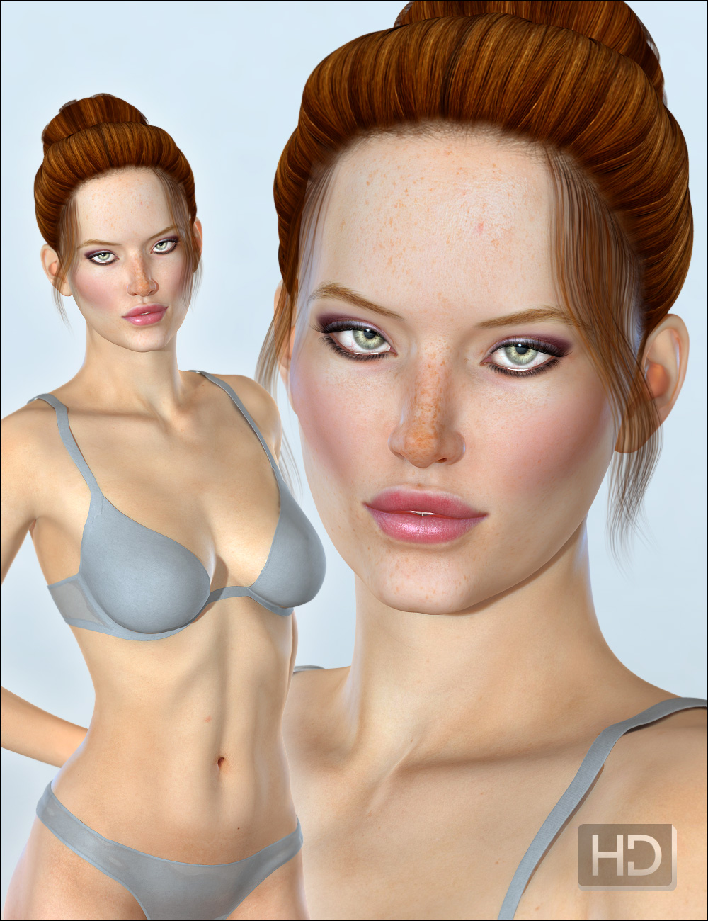 Estelle HD Character and Hair by: Valea, 3D Models by Daz 3D