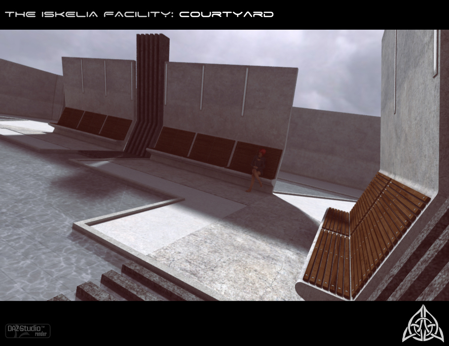The Iskelia Facility Courtyard The Iskelia Facility Courtyard by: FWDesignForbiddenWhispers, 3D Models by Daz 3D
