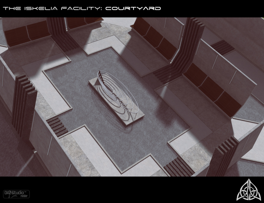 The Iskelia Facility Courtyard The Iskelia Facility Courtyard by: FWDesignForbiddenWhispers, 3D Models by Daz 3D