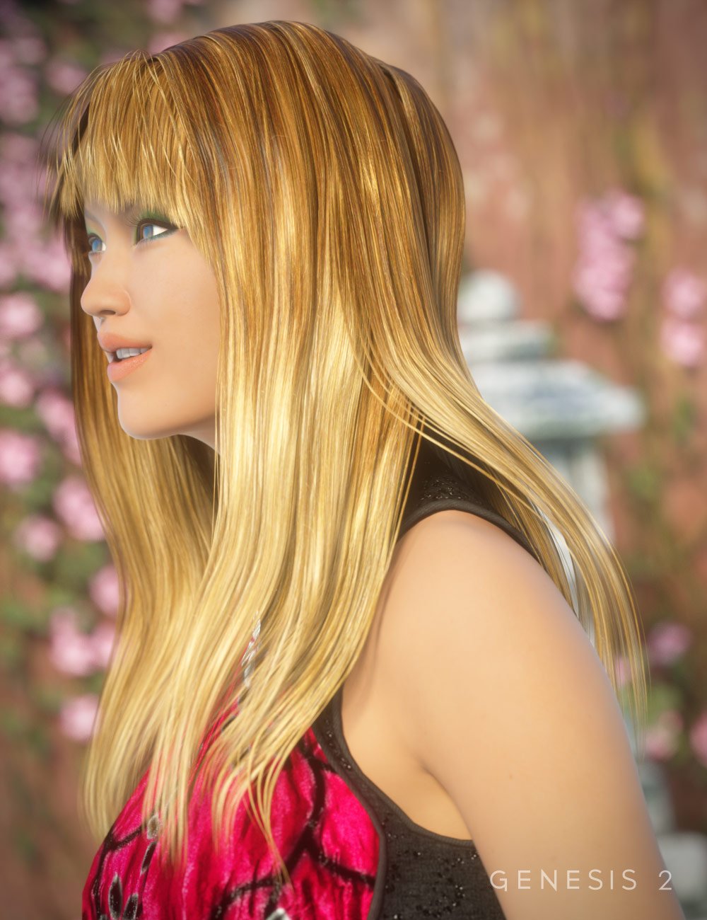 Choko Hair for Genesis 2 Female(s) by: goldtassel, 3D Models by Daz 3D