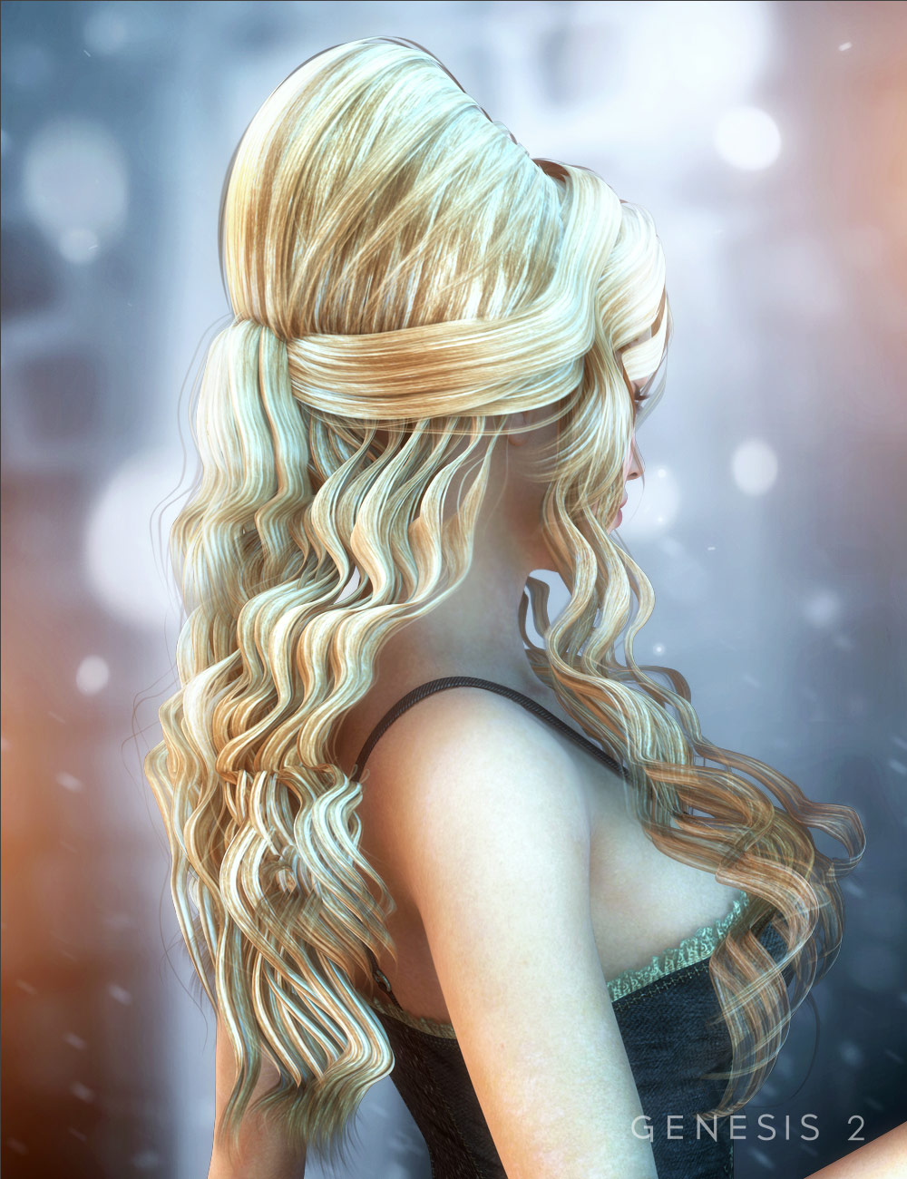 Allessa Hair Allessa Hair by: , 3D Models by Daz 3D