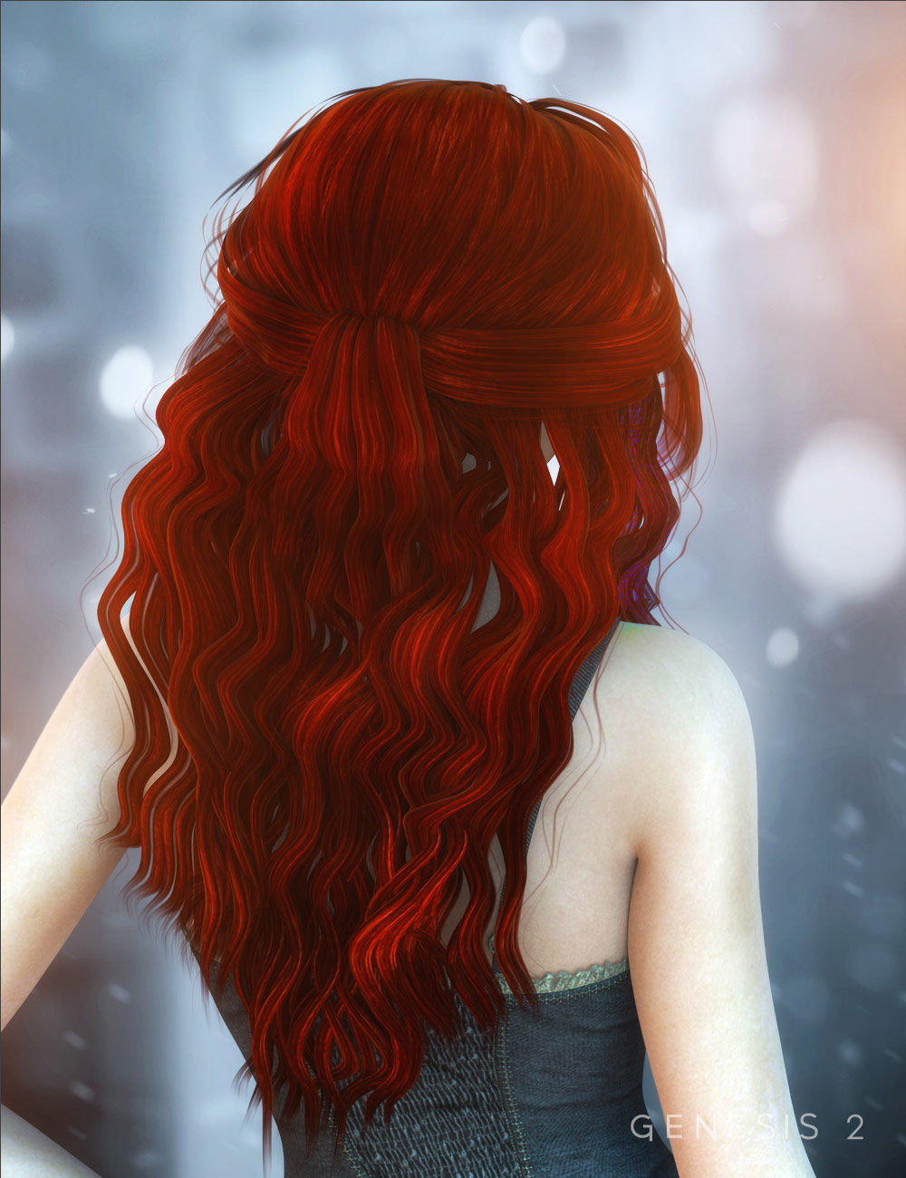 Allessa Hair by: , 3D Models by Daz 3D