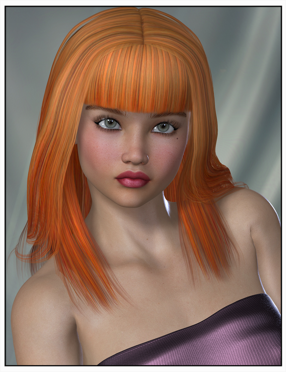 Angie Hair Colors by: SWAM, 3D Models by Daz 3D