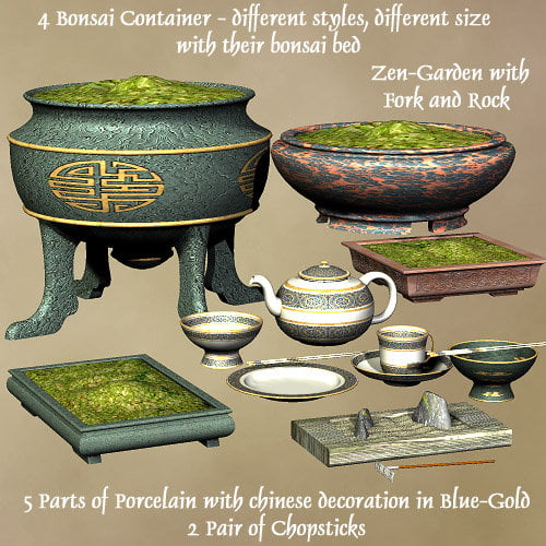 Teahouse Treasures Teahouse Treasures by: , 3D Models by Daz 3D