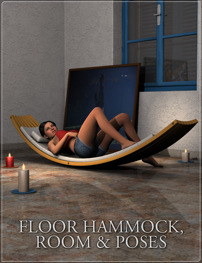 Floor Hammock Relax by: Flipmode, 3D Models by Daz 3D
