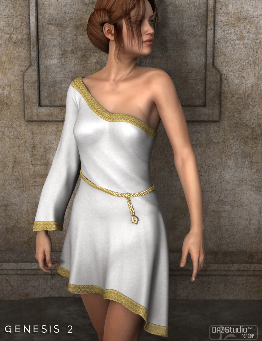 Alma Dress for Genesis 2 Female(s) by: Nikisatez, 3D Models by Daz 3D