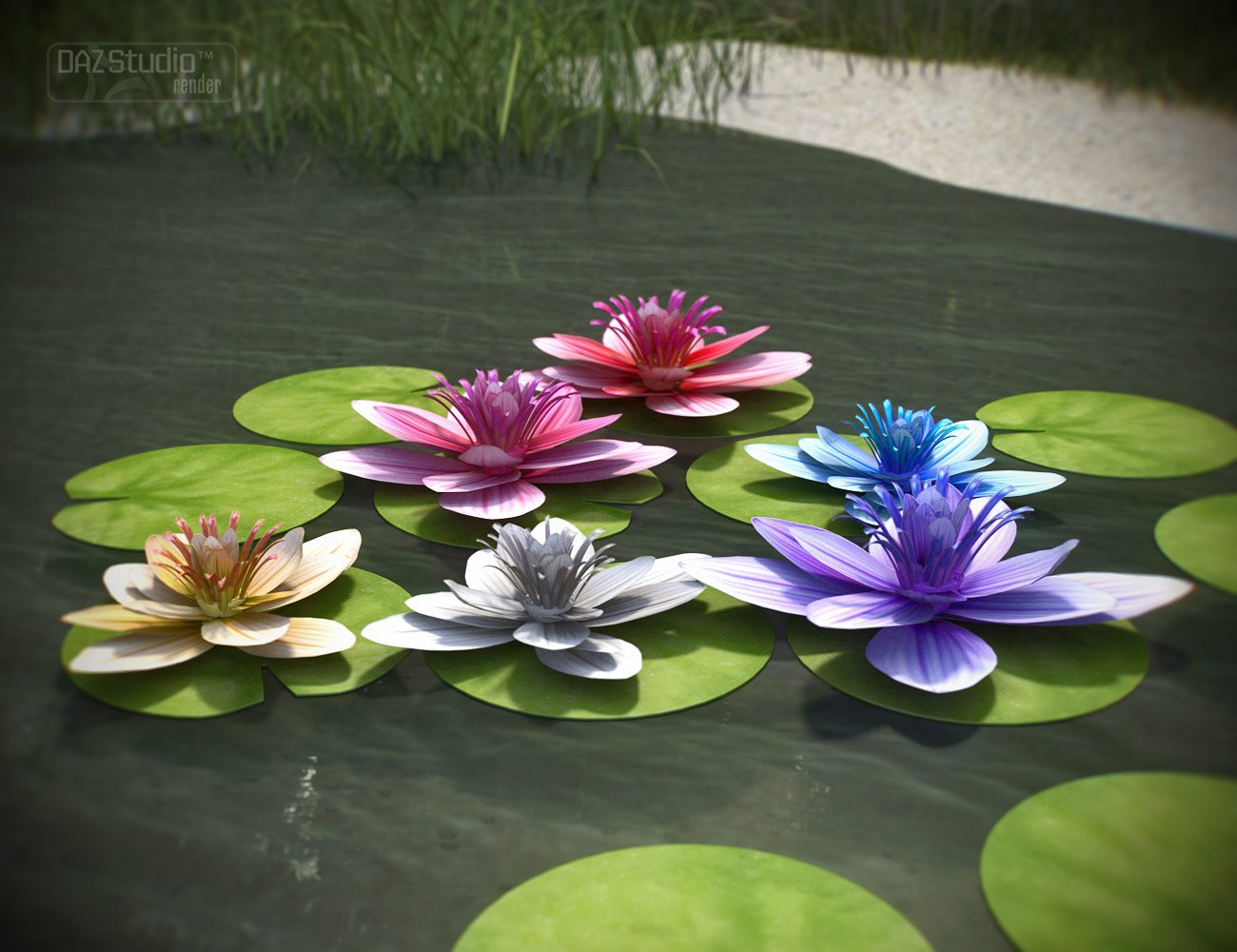 Pond Builder - Base Pond Builder - Base by: ARTCollab, 3D Models by Daz 3D