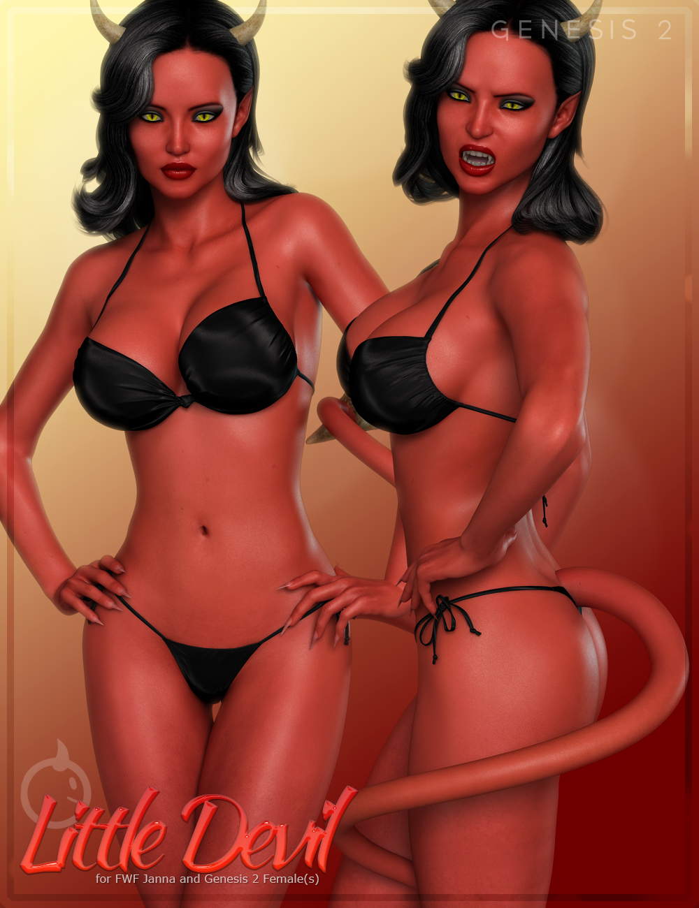 FWF Janna - Little Devil Expansion by: Fisty & DarcFred Winkler Art, 3D Models by Daz 3D