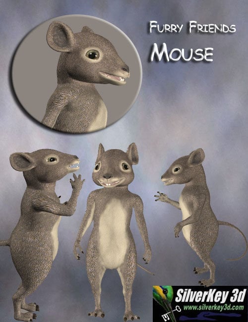 Furry Friends Mouse by: Debra Ross, 3D Models by Daz 3D