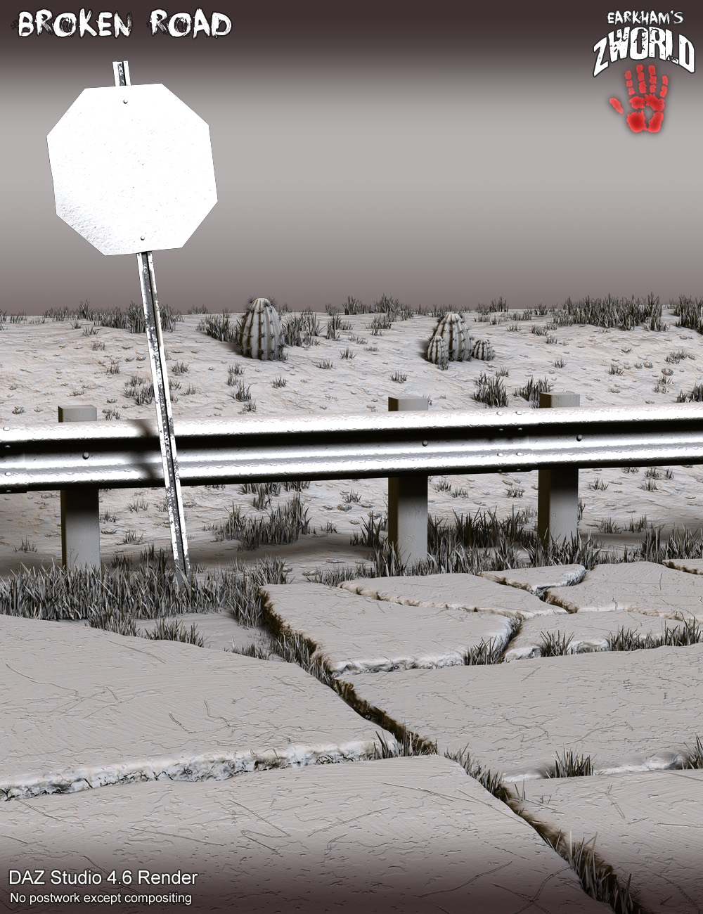 EArkham's ZWorld Broken Road EArkham's ZWorld Broken Road by: E-Arkham, 3D Models by Daz 3D