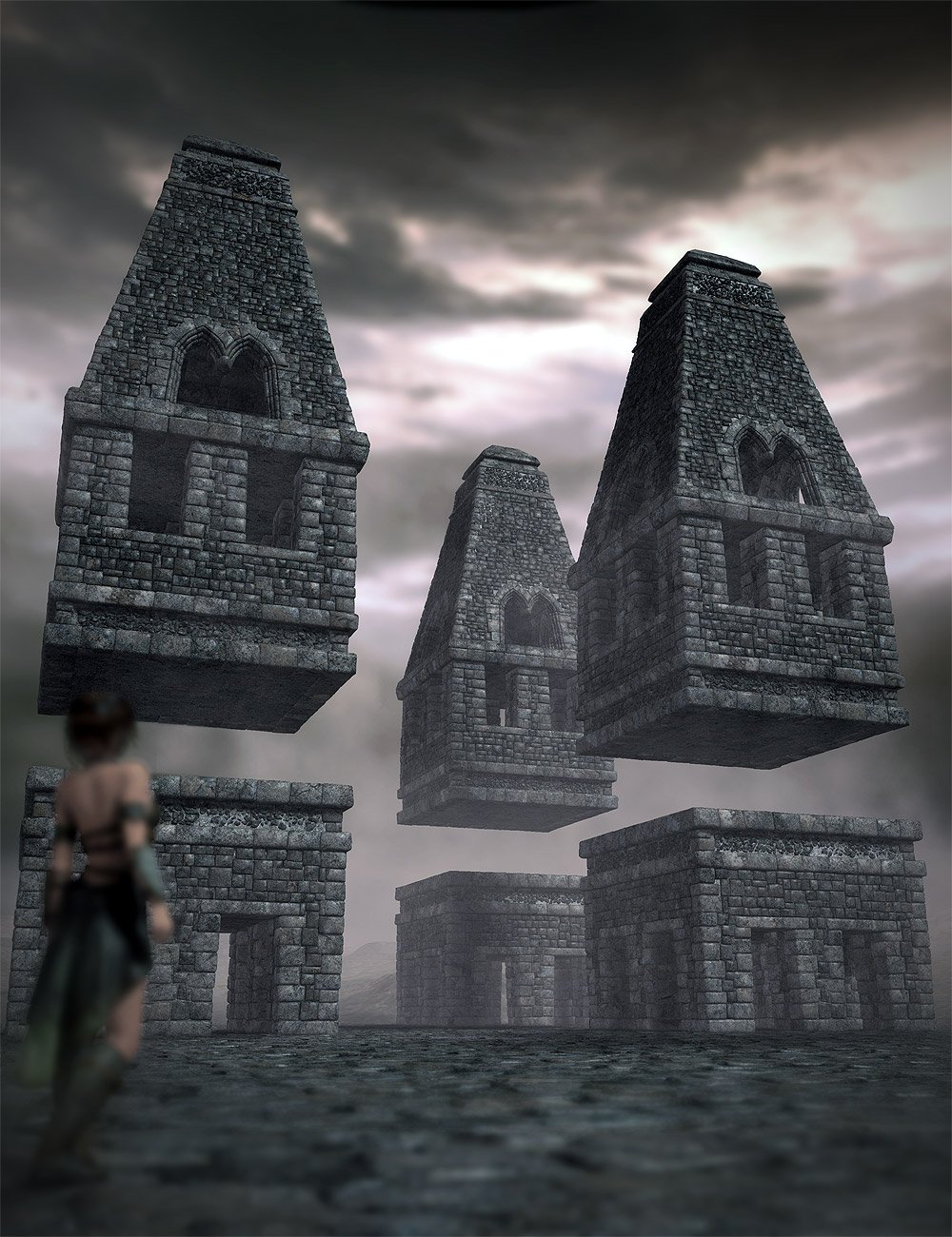 Towers of Pyram by: Orestes Graphics, 3D Models by Daz 3D
