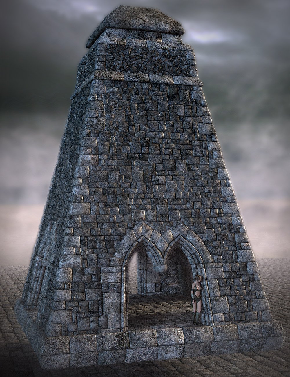 Towers of Pyram by: Orestes Graphics, 3D Models by Daz 3D