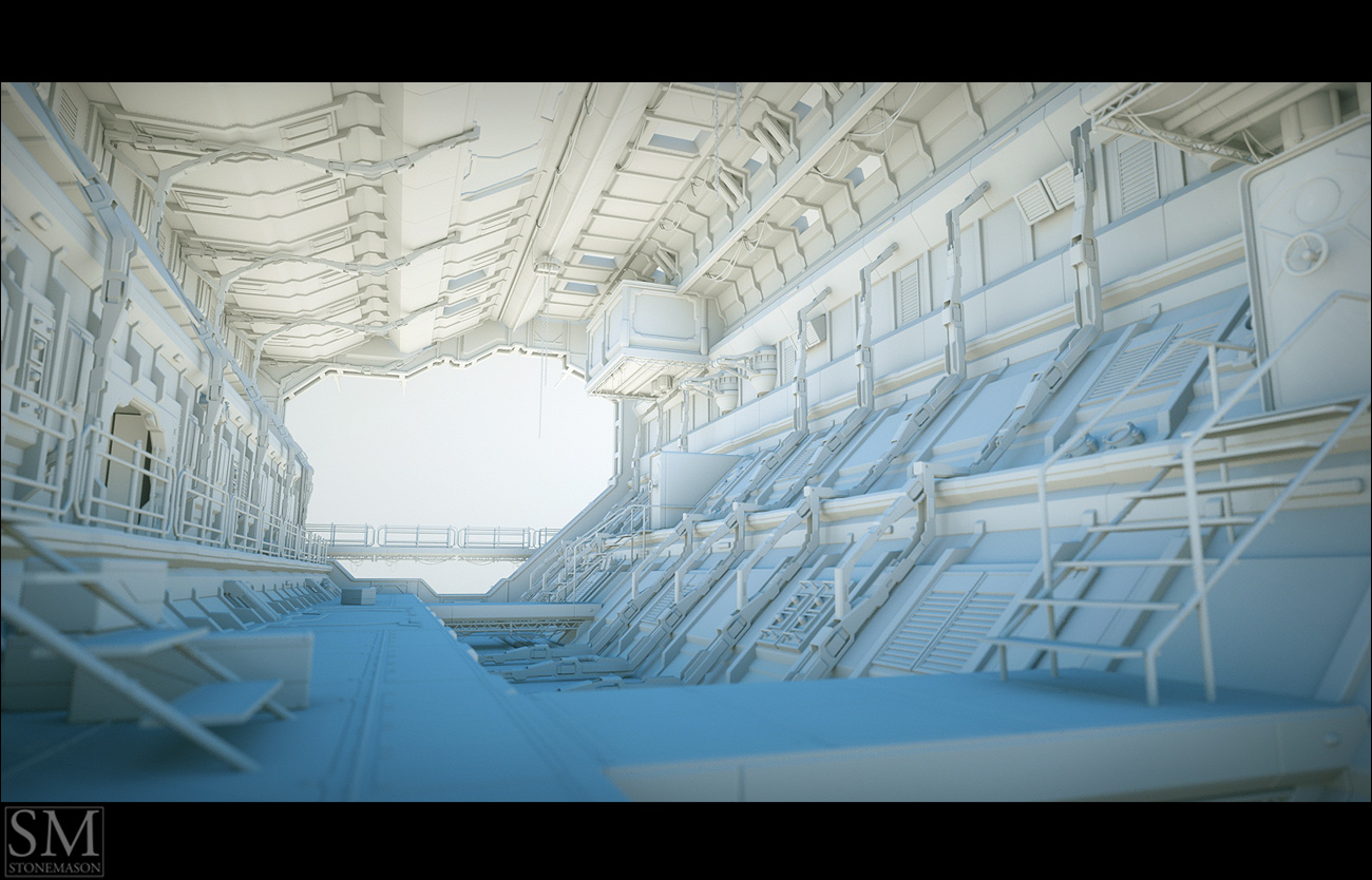 Sci Fi Hangar | Daz 3D
