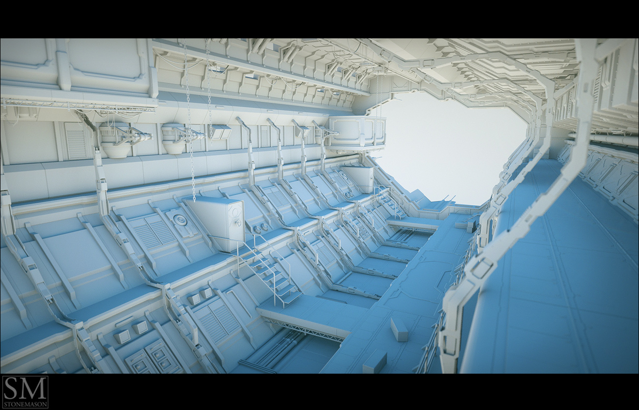 Sci Fi Hangar | Daz 3D